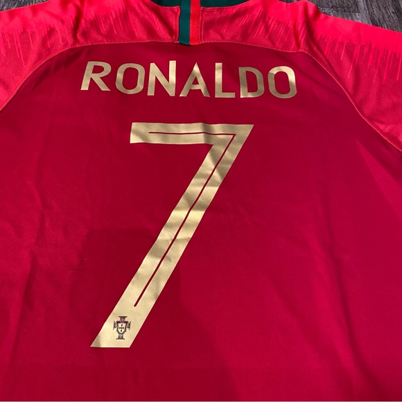 NIKE CRISTIANO RONALDO PORTUGAL HOME JERSEY FIFA WORLD CUP 2018 CR#7 NWT - Picture 12 of 15